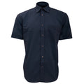Dark Navy - Front - Kustom Kit Mens Short Sleeve Business Shirt