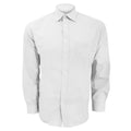 White - Front - Kustom Kit Mens Long Sleeve Business Shirt