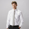 White - Back - Kustom Kit Mens Long Sleeve Business Shirt