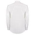 White - Side - Kustom Kit Mens Long Sleeve Business Shirt