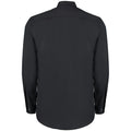 Black - Back - Kustom Kit Mens Long Sleeve Business Shirt
