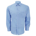 Light Blue - Front - Kustom Kit Mens Long Sleeve Business Shirt