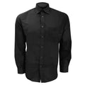 Black - Front - Kustom Kit Mens Long Sleeve Business Shirt
