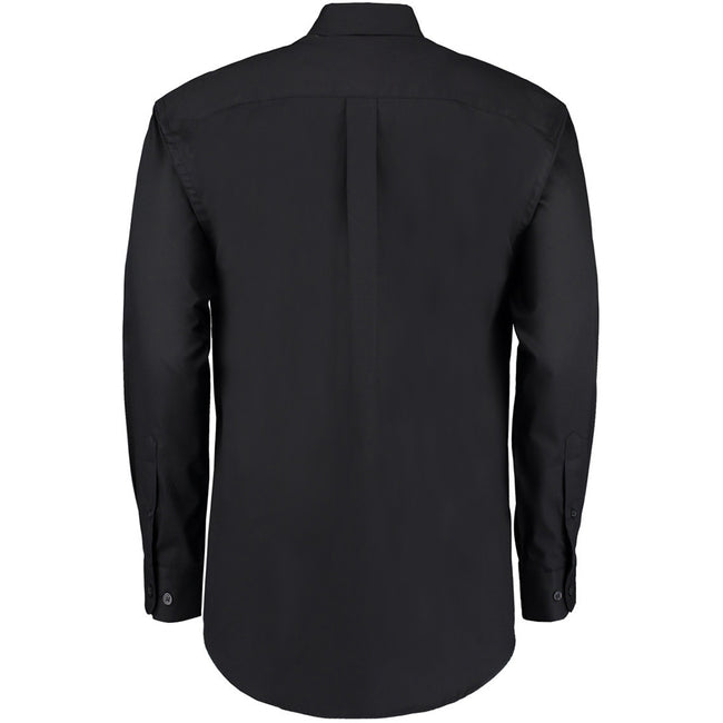Black - Back - Kustom Kit Mens Long Sleeve Corporate Oxford Shirt
