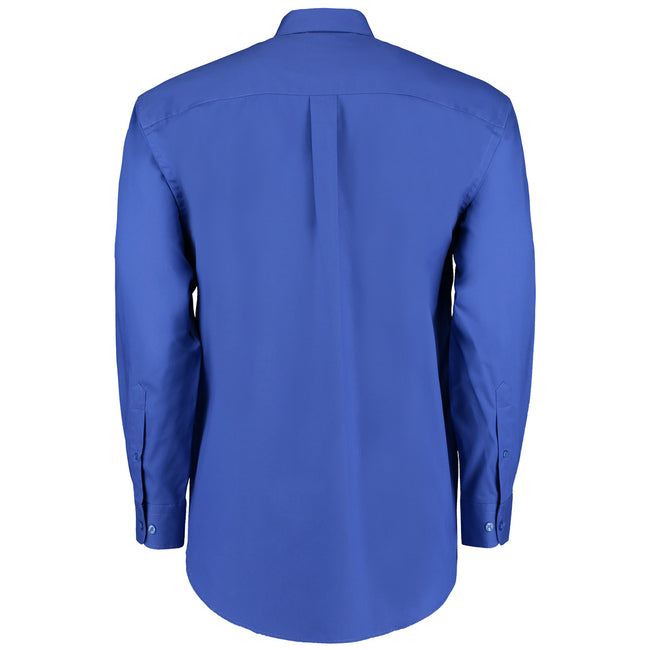 Royal Blue - Back - Kustom Kit Mens Long Sleeve Corporate Oxford Shirt