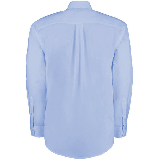 Light Blue - Back - Kustom Kit Mens Long Sleeve Corporate Oxford Shirt