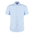 Light Blue - Back - Kustom Kit Mens Premium Non Iron Short Sleeve Shirt