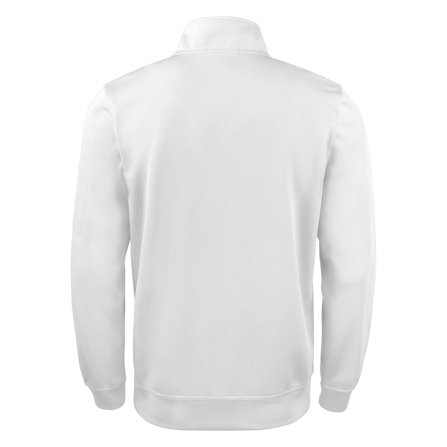 White - Pack Shot - Clique Unisex Adult Basic Active Quarter Zip Sweatshirt