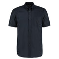 French Navy - Front - Kustom Kit Mens Workwear Oxford Short Sleeve Shirt