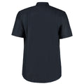French Navy - Side - Kustom Kit Mens Workwear Oxford Short Sleeve Shirt