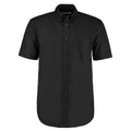 Black - Front - Kustom Kit Mens Workwear Oxford Short Sleeve Shirt