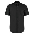 Black - Front - Kustom Kit Mens Workwear Oxford Short Sleeve Shirt