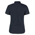 French Navy - Side - Kustom Kit Ladies Workwear Oxford Short Sleeve Shirt