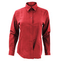 White - Side - Kustom Kit Ladies Workwear Oxford Long Sleeve Shirt