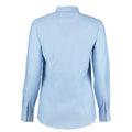 Light Blue - Back - Kustom Kit Ladies Workwear Oxford Long Sleeve Shirt