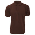 Chocolate - Front - Kustom Kit Mens Klassic Superwash Short Sleeve Polo Shirt