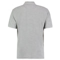 Heather Grey - Back - Kustom Kit Mens Klassic Superwash Short Sleeve Polo Shirt