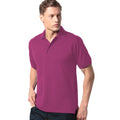 Magenta - Side - Kustom Kit Mens Klassic Superwash Short Sleeve Polo Shirt