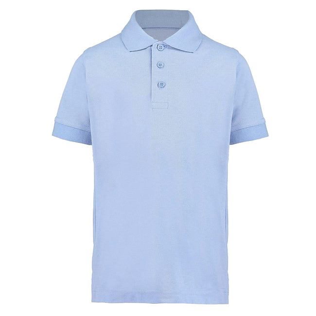 Light Blue - Front - Kustom Kit Klassic Childrens Superwash 60 Polo Shirt