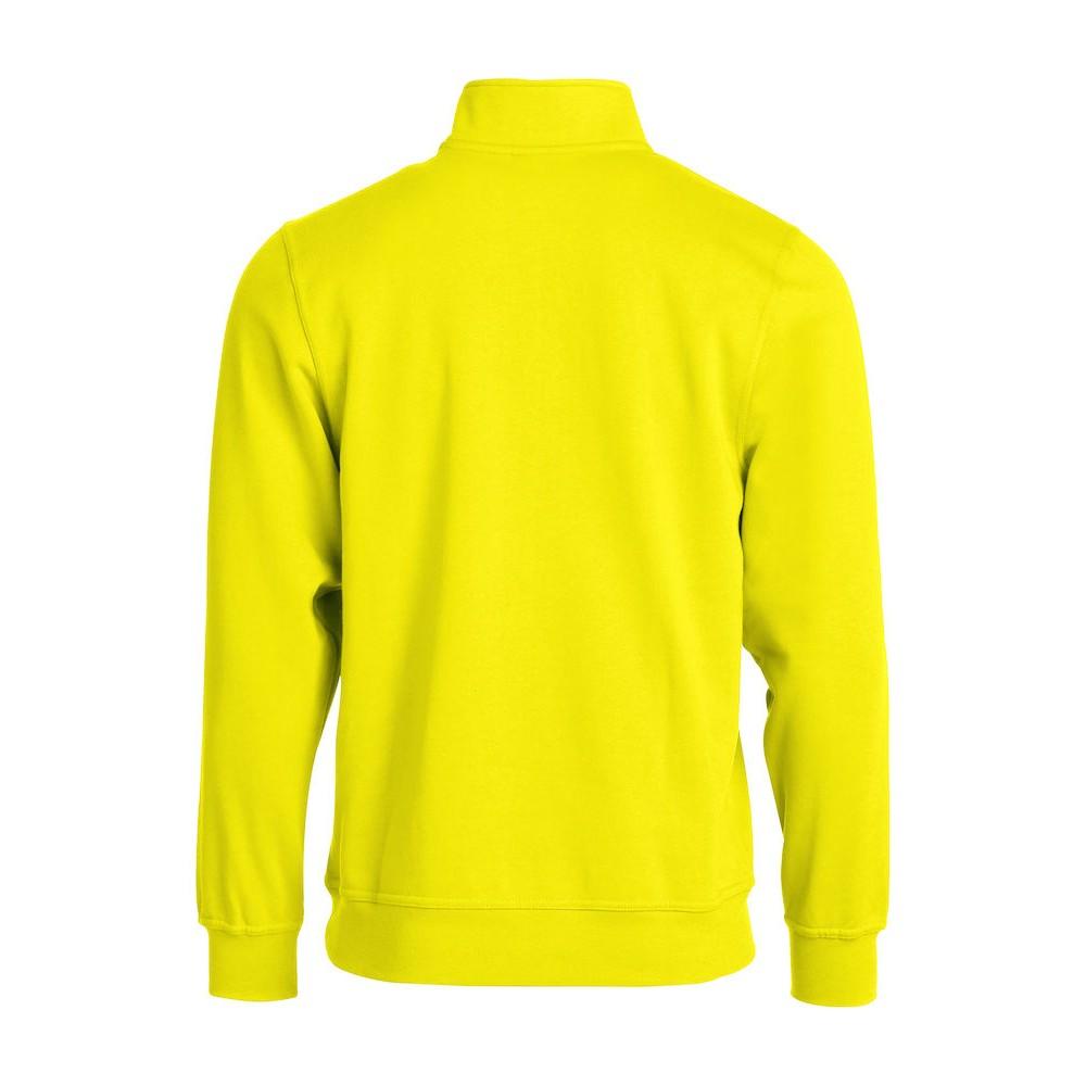 Visibility Yellow - Lifestyle - Clique Unisex Adult Basic Half Zip Sweatshirt