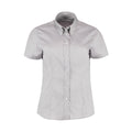 Silver Grey - Front - Kustom Kit Ladies Corporate Oxford Short Sleeve Shirt