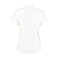 White - Back - Kustom Kit Ladies Corporate Oxford Short Sleeve Shirt
