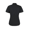 Black - Back - Kustom Kit Ladies Corporate Oxford Short Sleeve Shirt