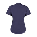 Midnight Navy - Back - Kustom Kit Ladies Corporate Oxford Short Sleeve Shirt