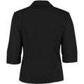 Black - Side - Kustom Kit Ladies Continental 3-4 Length Sleeve Blouse