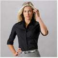 Black - Lifestyle - Kustom Kit Ladies Continental 3-4 Length Sleeve Blouse