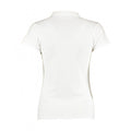 White - Back - Kustom Kit Ladies Corporate Short Sleeve V-Neck Mandarin Collar Top
