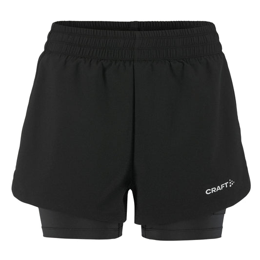 Black - Front - Craft Womens-Ladies ADV Essence 2 in 1 Casual Shorts