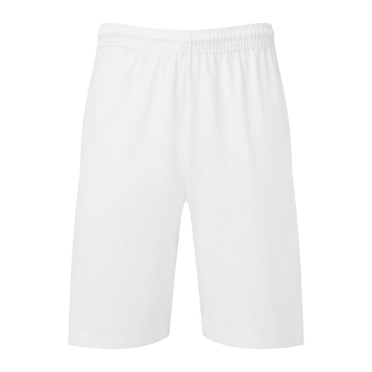 White - Front - Fruit of the Loom Mens Iconic Jersey Shorts