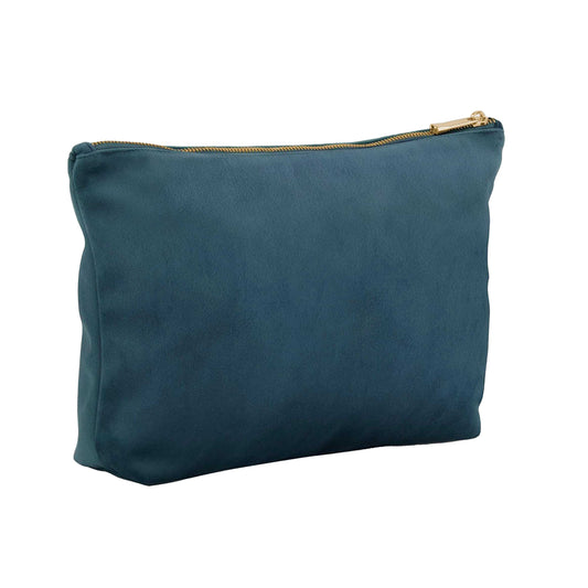 Blue Topaz - Front - Bagbase Velvet Pouch