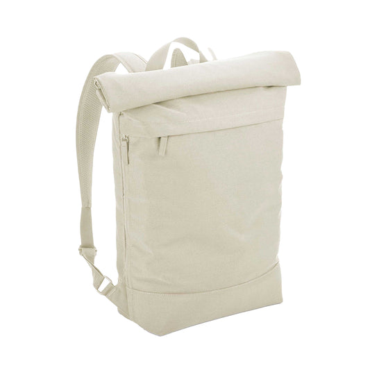 Beige - Front - Bagbase Simplicity Roll Top Backpack