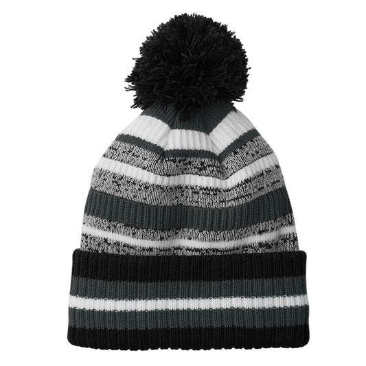 Black-Graphite-White - Front - Beechfield Unisex Adult Multi-Sport Fan Beanie