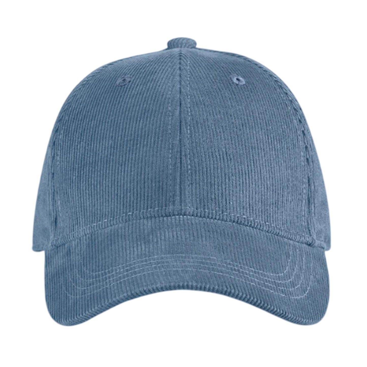 Slate Blue - Side - Beechfield Unisex Adult EarthAware Cord Organic Baseball Cap