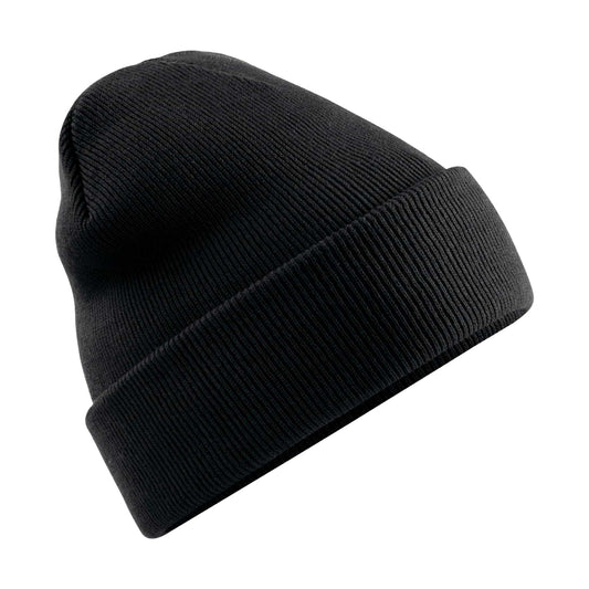 Black - Front - Beechfield Original Cuffed Polylana Beanie