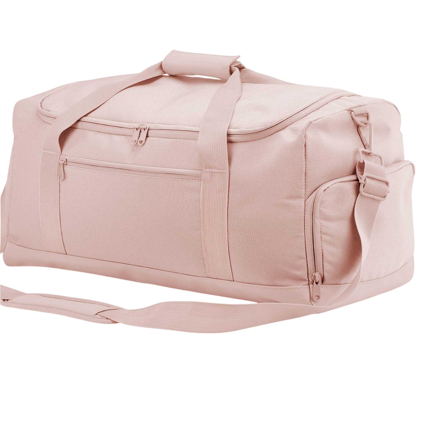 Fresh Pink - Back - Bagbase Medium Training Duffle Bag