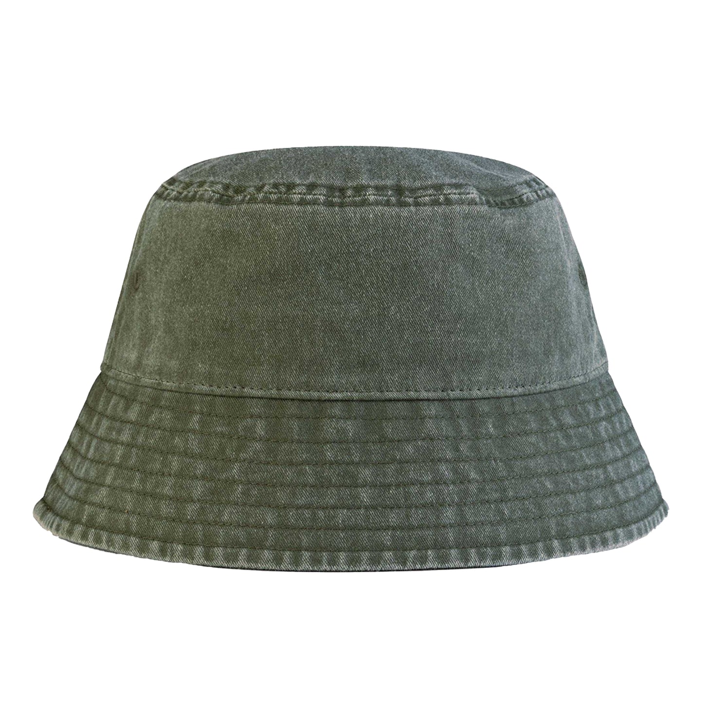Vintage Olive - Back - Beechfield Unisex Adult Vintage Bucket Hat