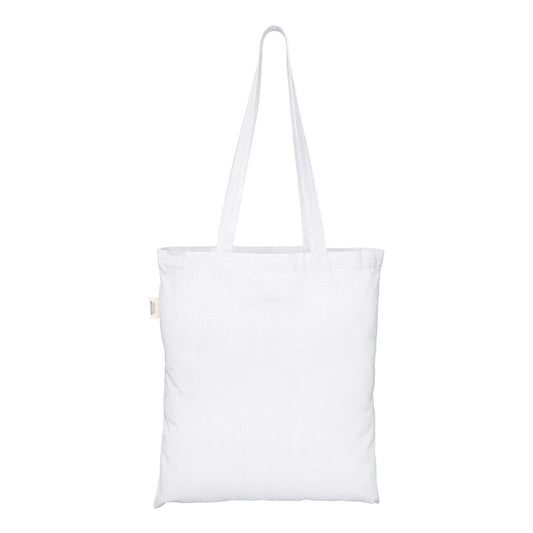 White - Front - EcoTote Recycled Cotton Tote Bag