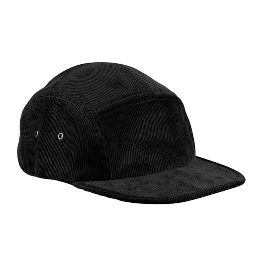 Black - Front - Beechfield Unisex Adult EarthAware Cord Camper Cap