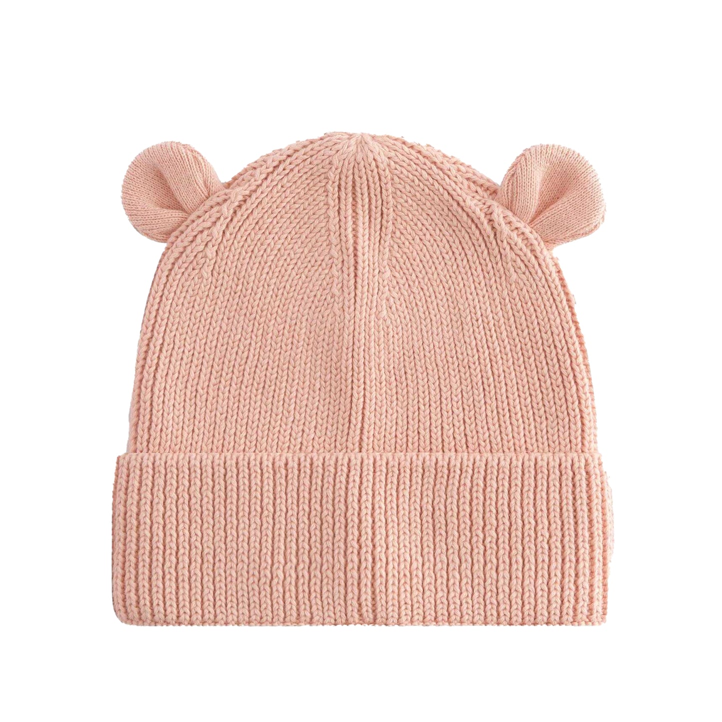 Peach - Back - Beechfield Baby Bear Organic Beanie