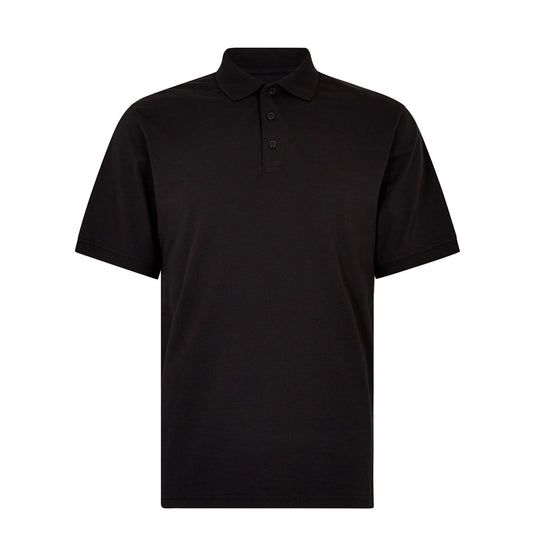 Black - Front - Kustom Kit Mens Jersey Superwash 60C Regular Polo Shirt