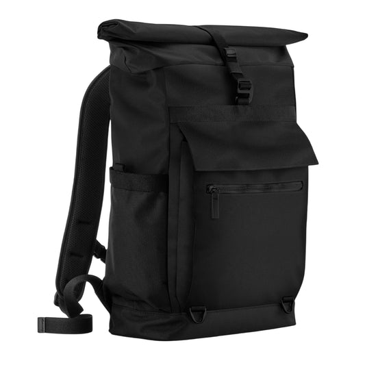 Black - Front - Quadra Axis Roll Top Backpack