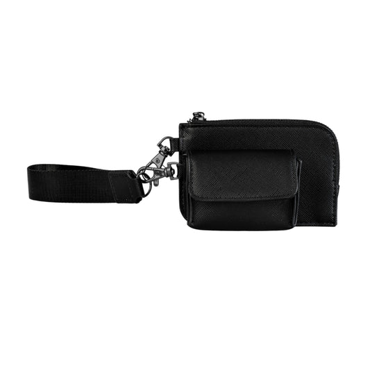 Black - Front - Bagbase Boutique Wristlet Pouch
