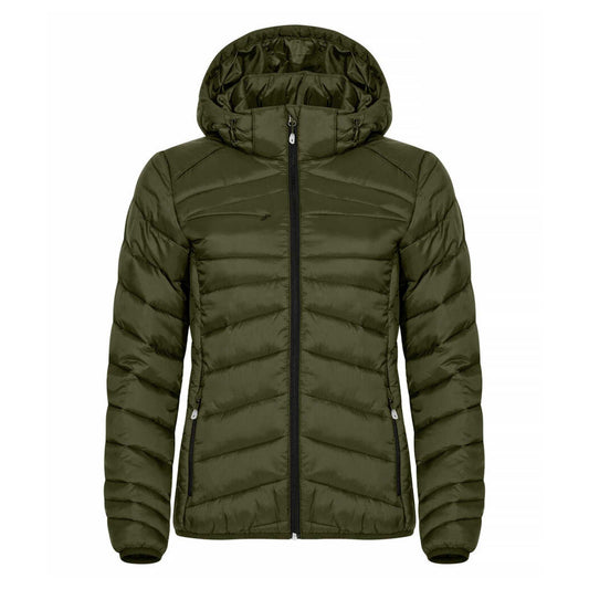 Fog Green - Front - Clique Womens-Ladies Idaho Padded Jacket