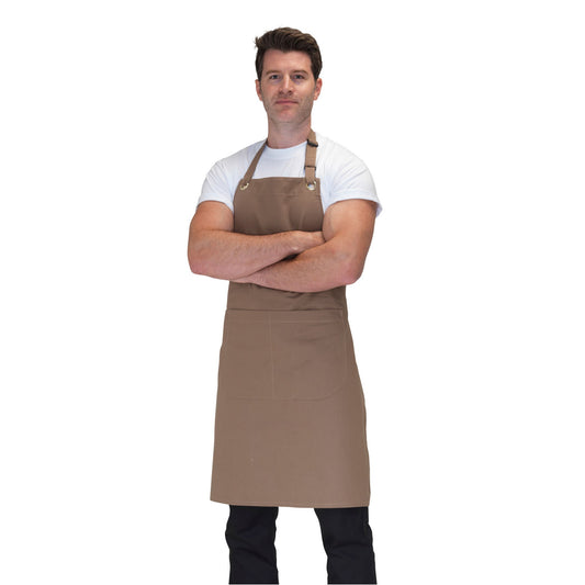 Beige - Front - Dennys Canvas Pocket Apron