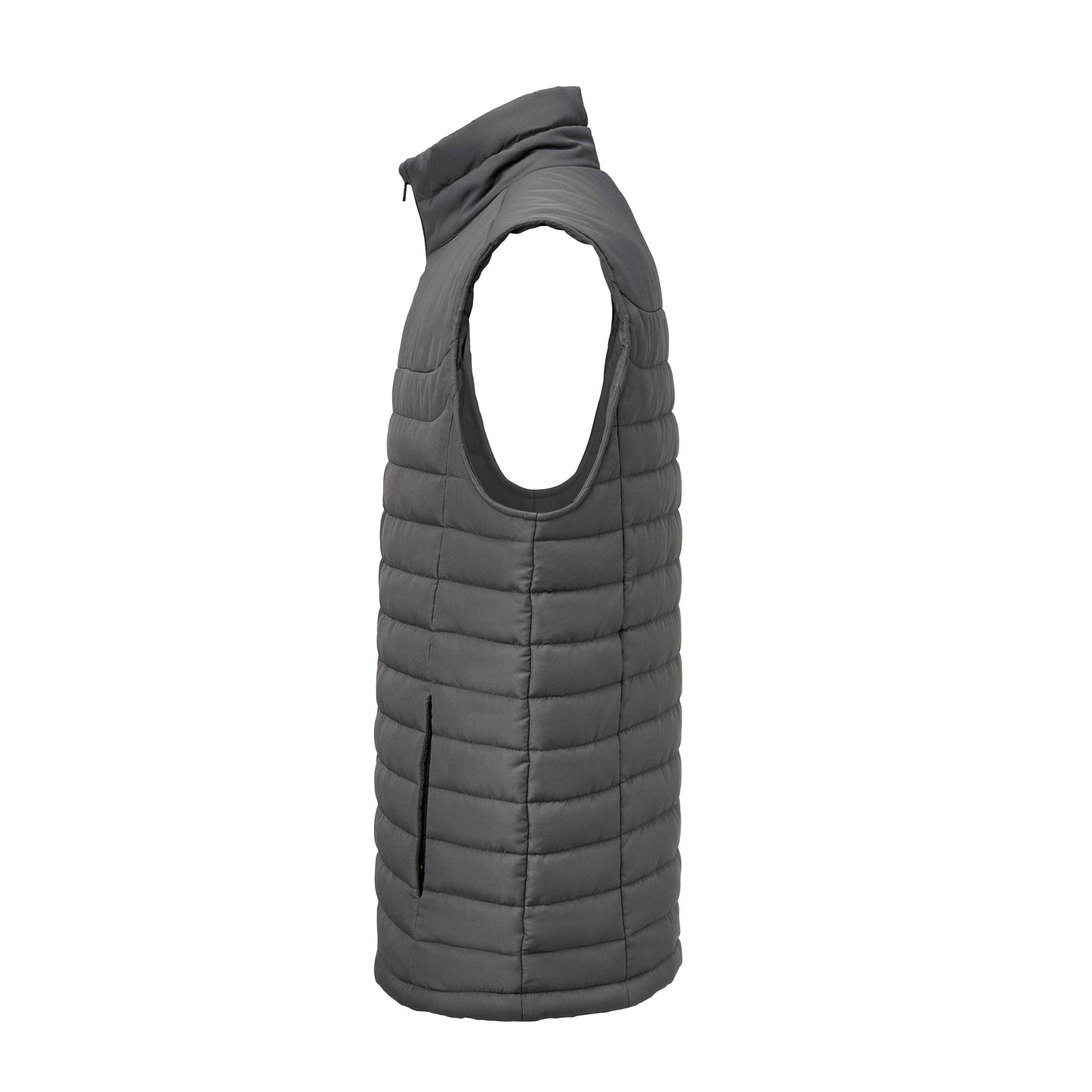 Steel Grey - Side - James Harvest Mens Arches Padded Gilet