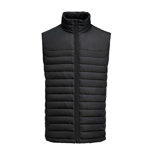 Black - Front - James Harvest Mens Arches Padded Gilet